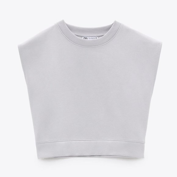 Zara Tops - ZARA OVERSIZED CUT OUT SWEATSHIRT